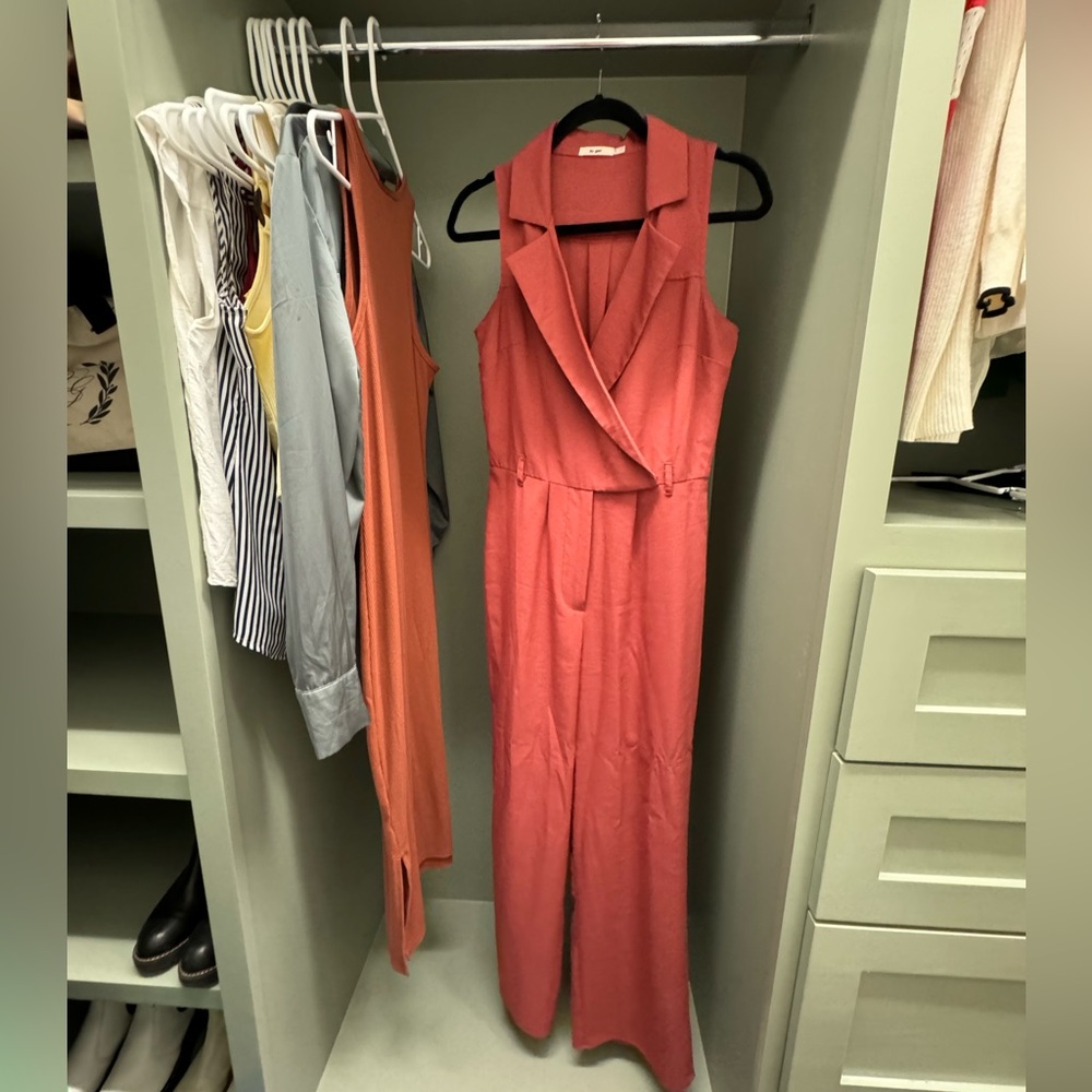 Red jumpsuit